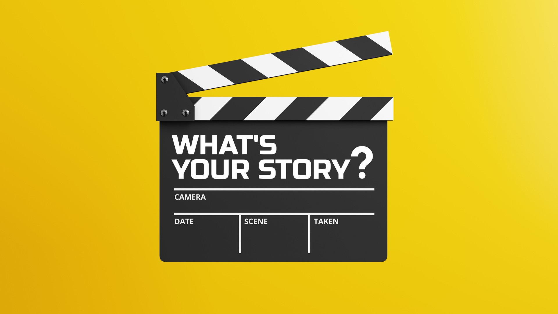 Movie Clapperboard Storytelling Concept
